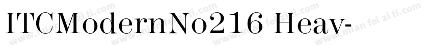 ITCModernNo216 Heav字体转换